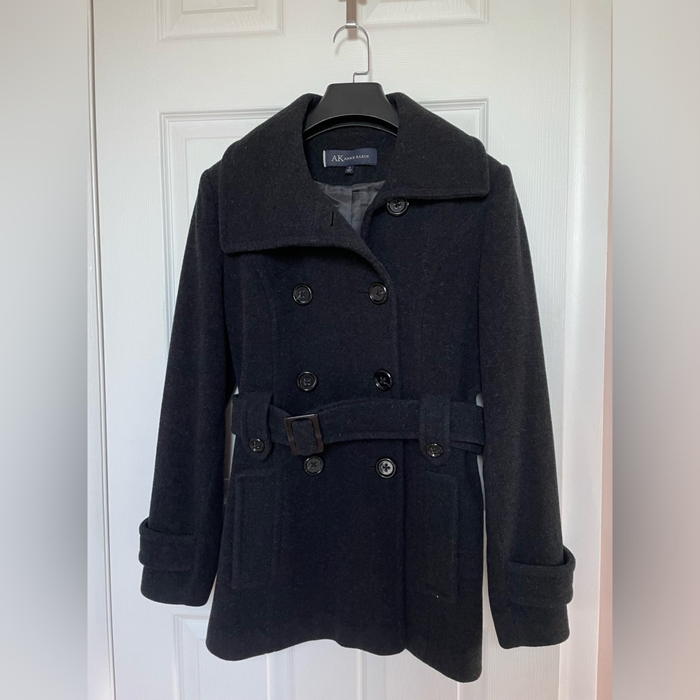 Anne Klein Wool Pea Coat 80% Wool